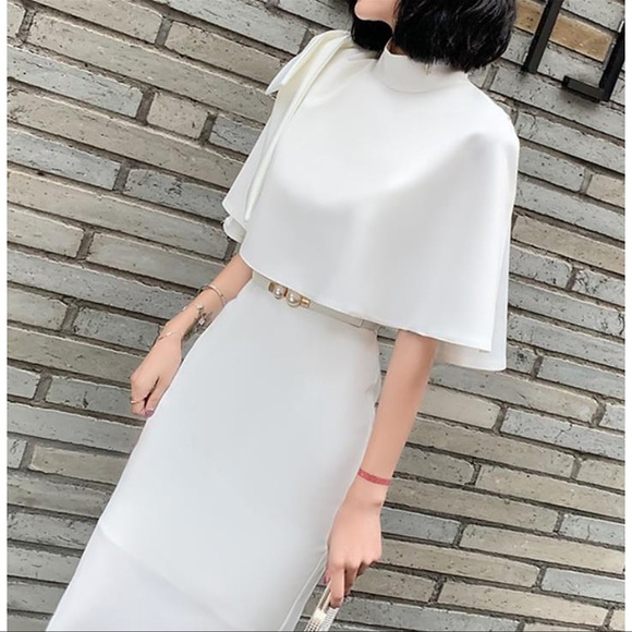 🆕 (S) Sheath/Column Elegant Cocktail Dress High Neck - Picture 3 of 3